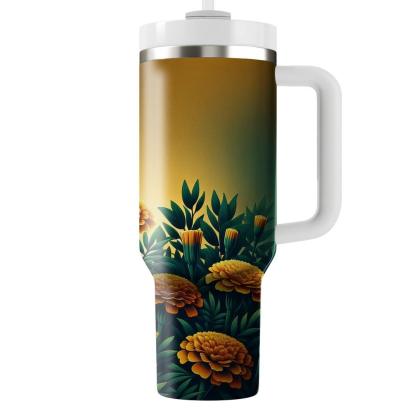 Sunlit Marigold Charm  Insulated Tumblers