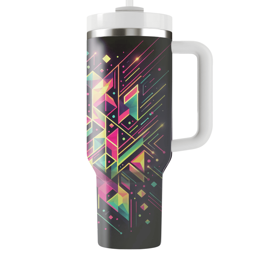 Neon Geometry  Tumbler Cups