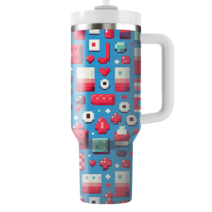 Modern Pixel Art  Custom Tumblers