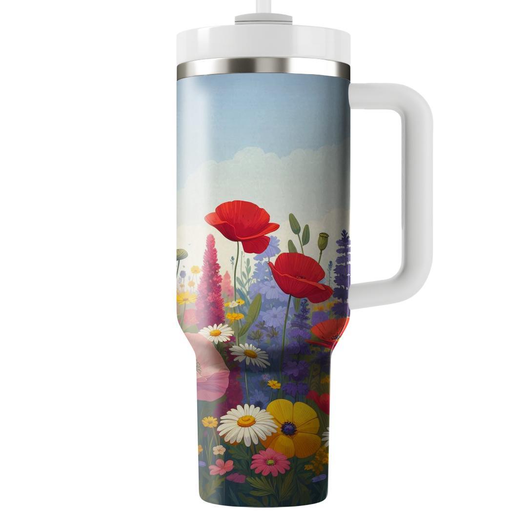 Spring Wildflower Wonderland  Tumbler Cups