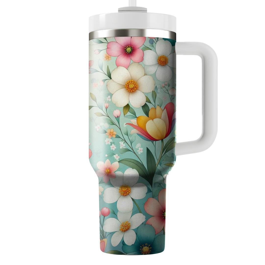 Spring Blossom Harmony Tumblers With Lids