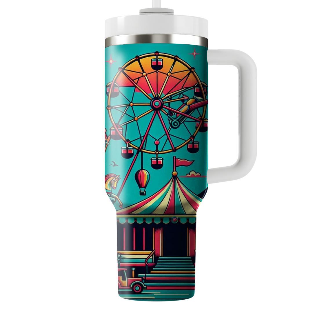 Retro Carnival  Tumblers With Lids