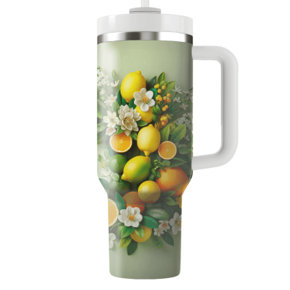 Sunny Citrus Medley  Tumblers With Lids