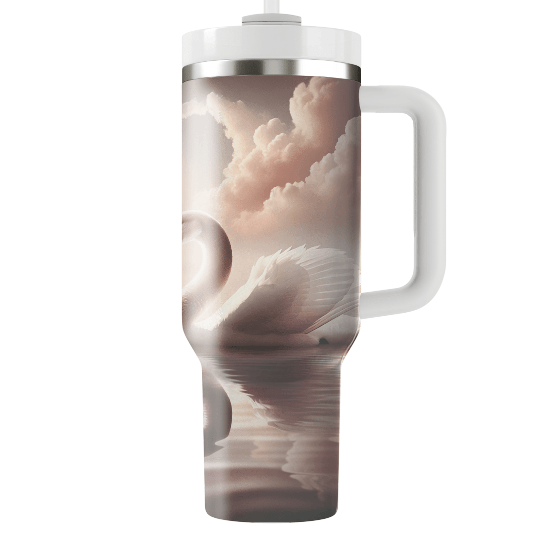 Elegant Swans In Love  Tumbler Cups