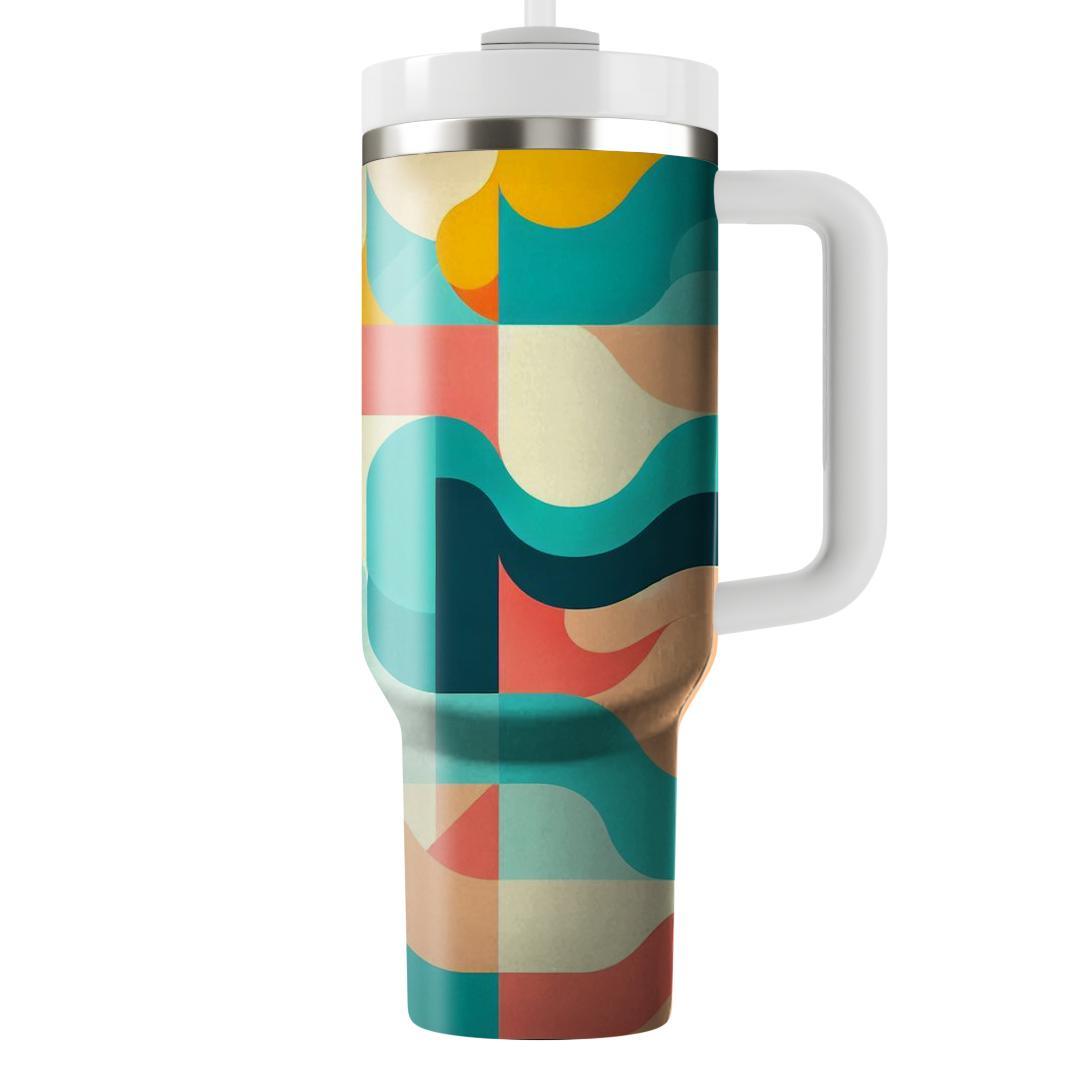 Geometric Waves And Curves  Decorative Tumblers