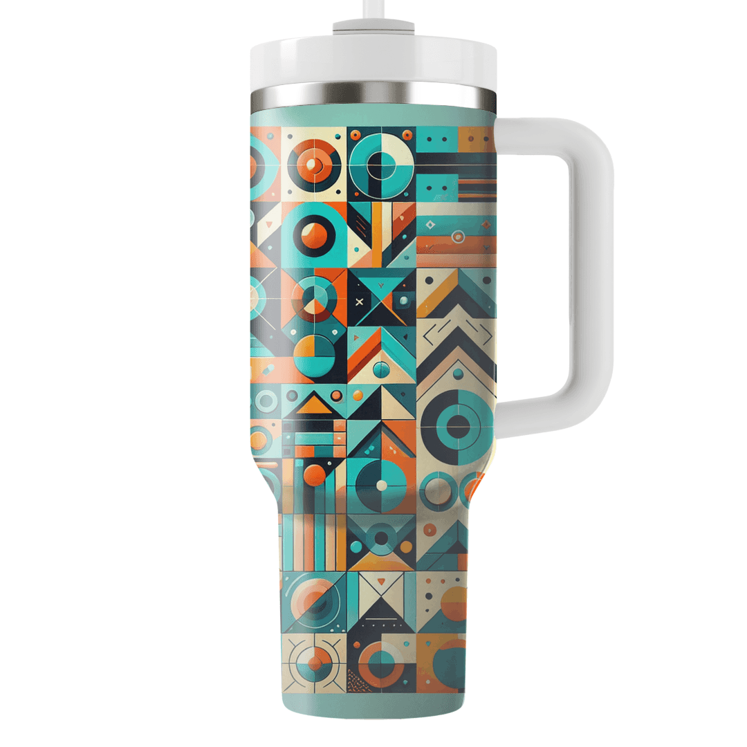 Funky Geometric Patterns Travel Tumblers
