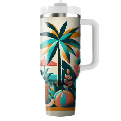 Tropical Miami  Personalized Tumblers