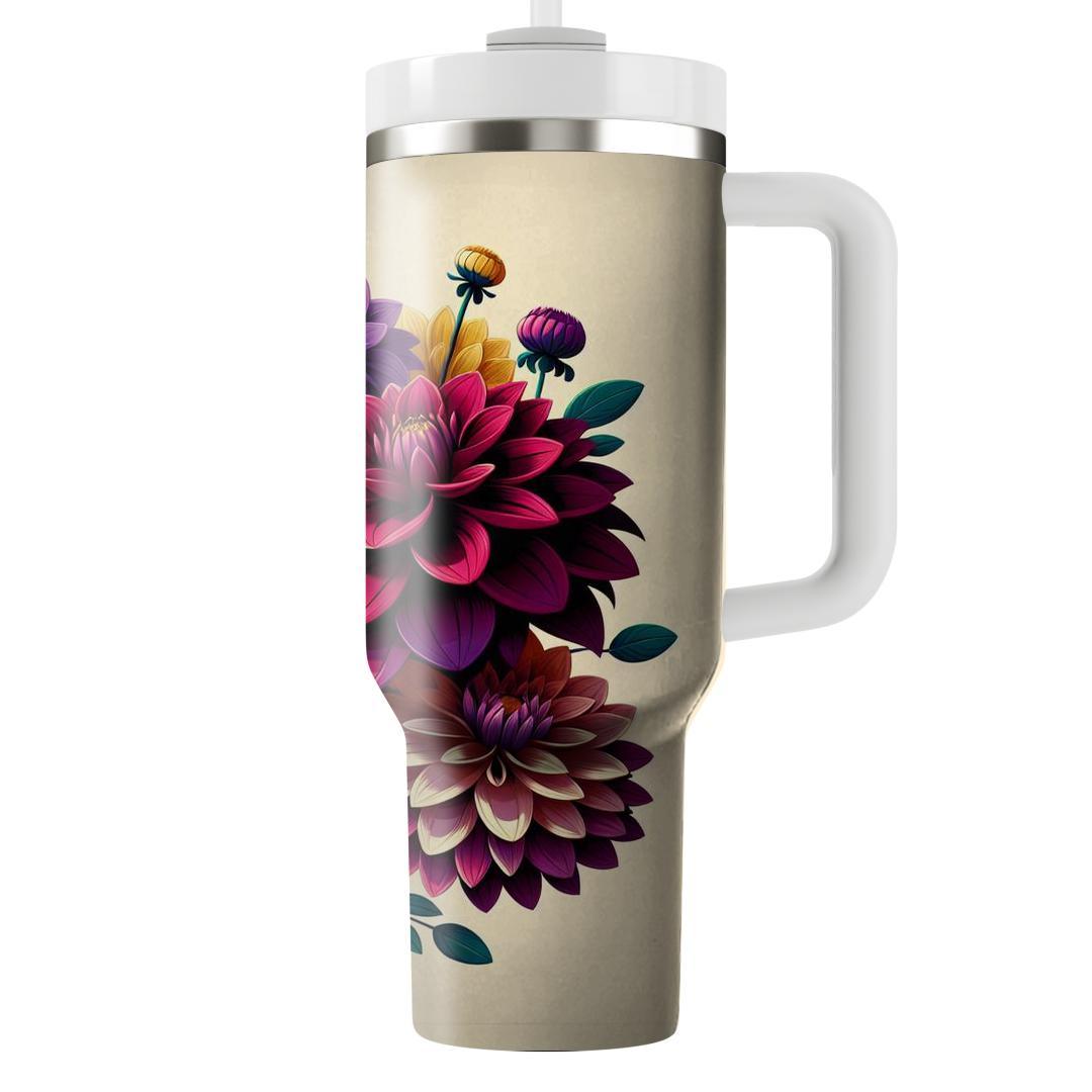 Enchanting Dahlia Garden  Insulated Tumblers