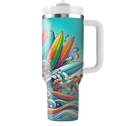 Summer Surf Adventure  Tumbler Cups