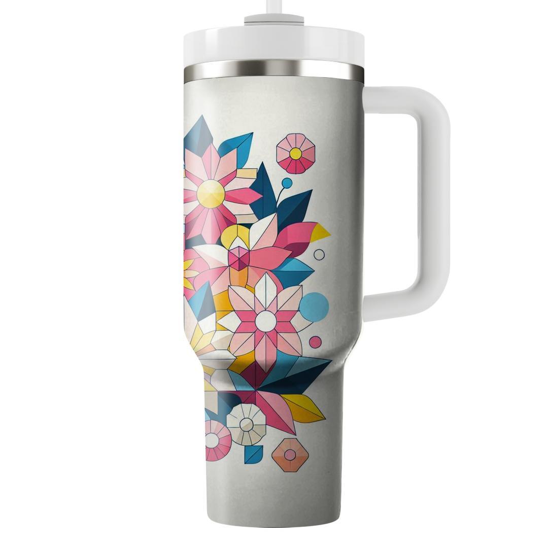Delightful Geometric Flowers  Insulated Tumblers