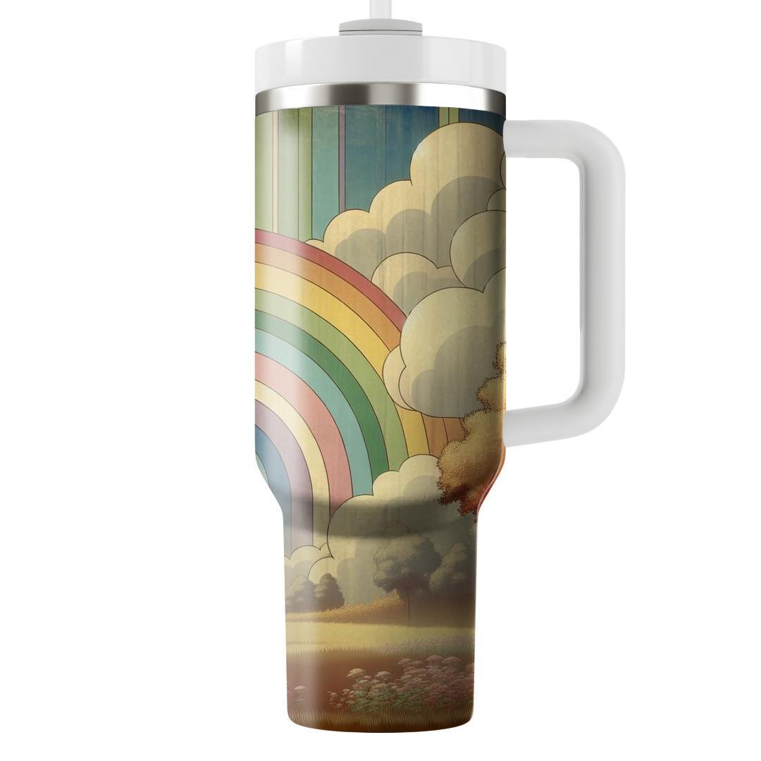 Nostalgic Rainbow Dreams  Travel Tumblers