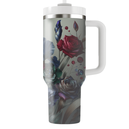 Glistening Floral Dream  Travel Tumblers