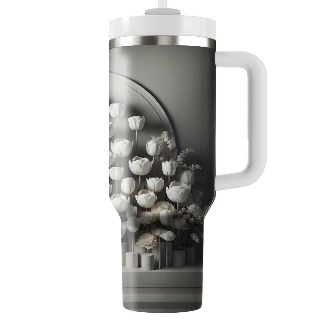 Ivory Tulip Grace  Tumbler Cups
