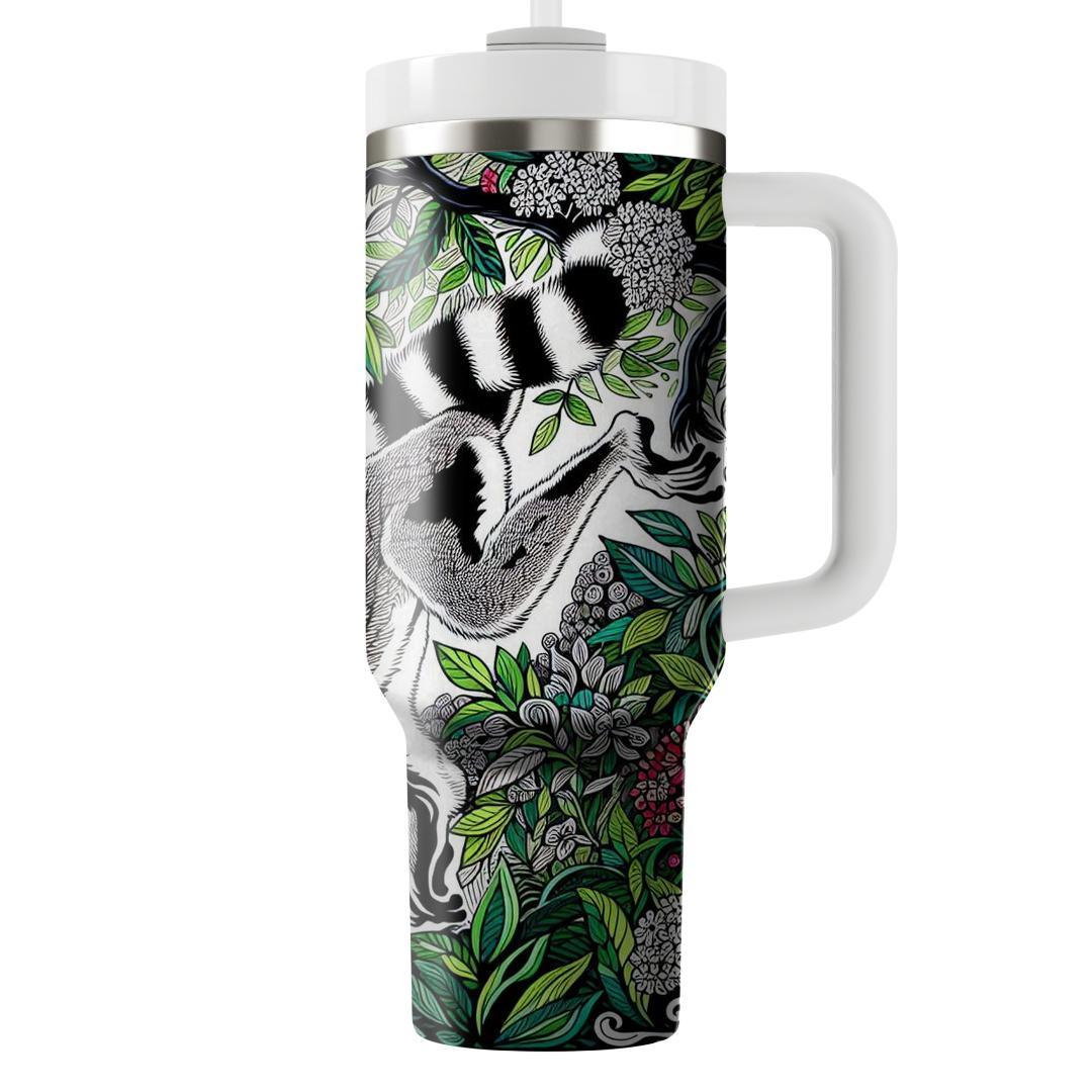 Funky Lemur Jungle  Travel Tumblers