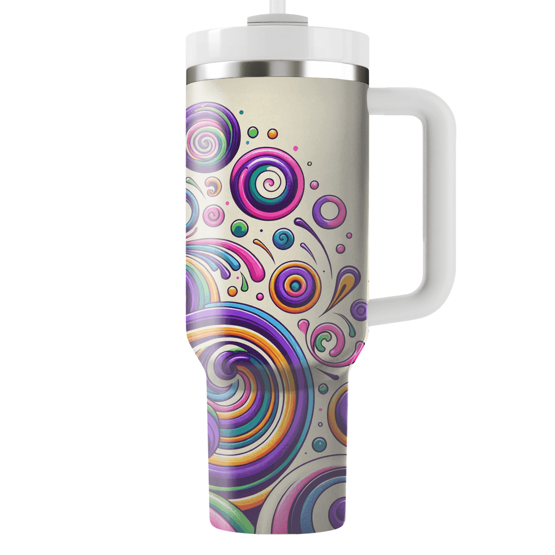 Funky Spirals  Tumbler Cups