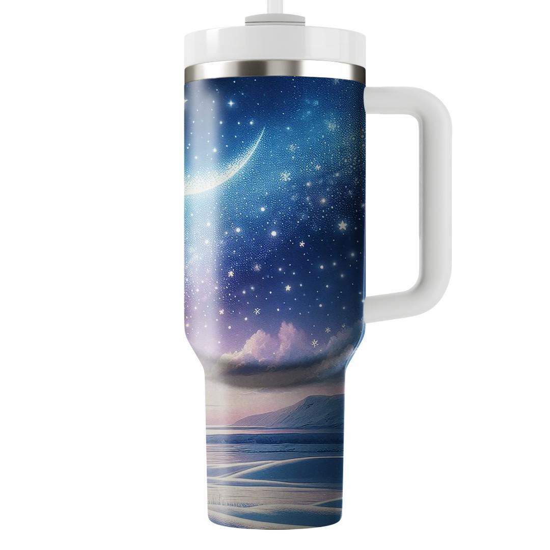 Winter Starry Night Escape  Tumbler Cups
