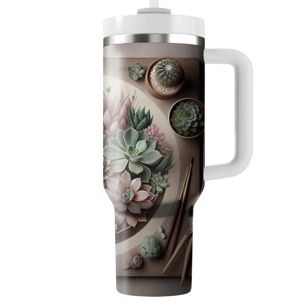 Earthy Succulent Collection  Tumbler Cups