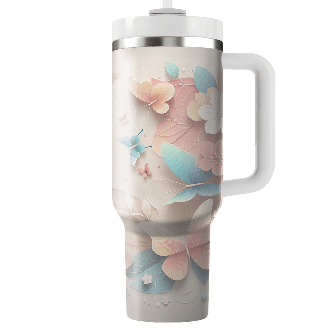 Spring Butterfly Symphony  Personalized Tumblers