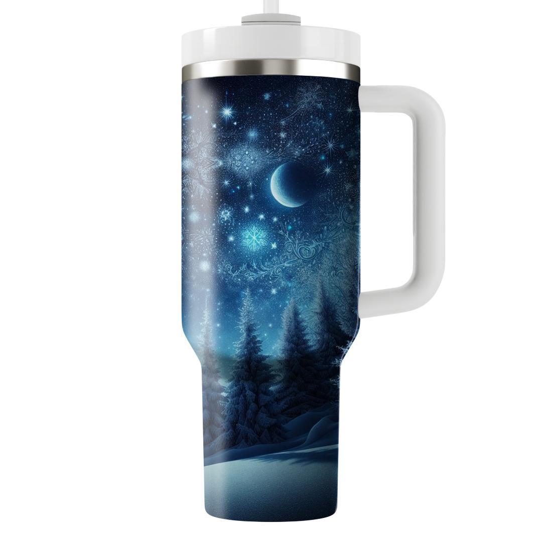 Winter Starlight Night  Unique Tumblers