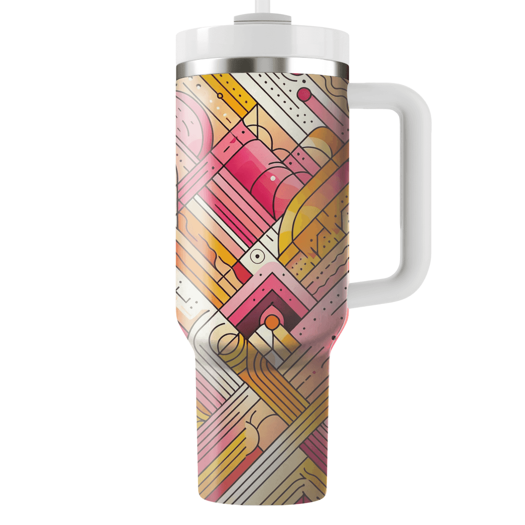 Dynamic Colorful Lines  Insulated Tumblers