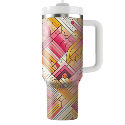 Dynamic Colorful Lines  Insulated Tumblers