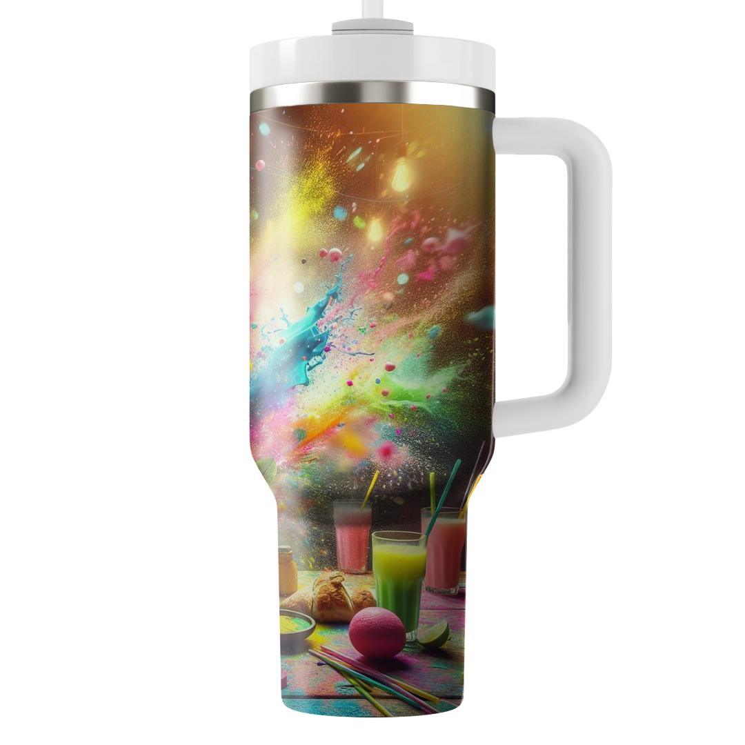 Vibrant Spirits - A Holi Festival  Tumbler Cups