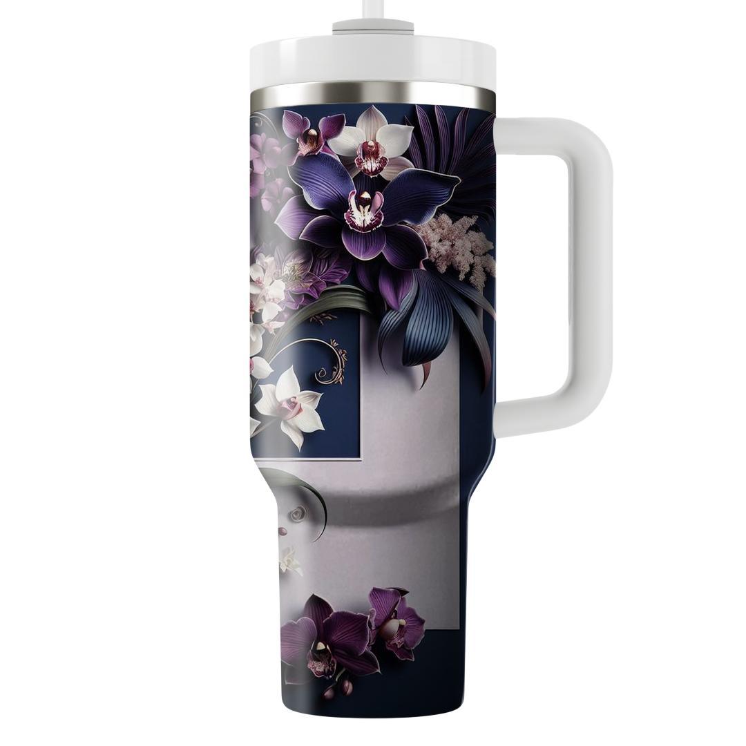 Regal Orchid Garden  Unique Tumblers