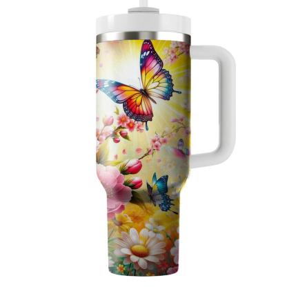 Spring Blossoms In The Breeze  Travel Tumblers