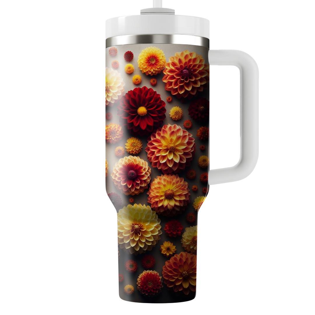 Sunset Dahlia Dreams  Tumbler Cups