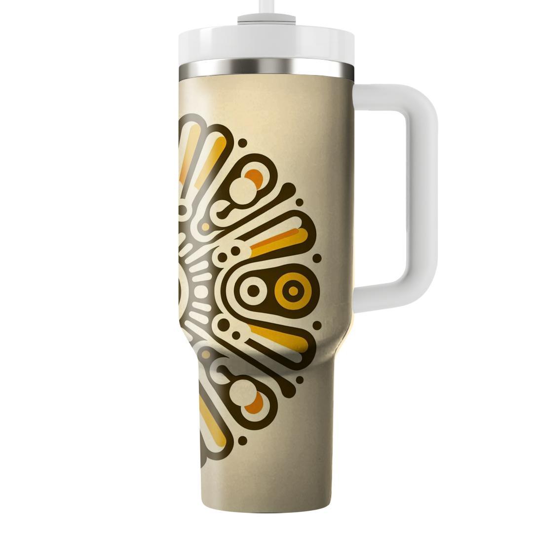 Sunburst Hippie Harmony  Unique Tumblers