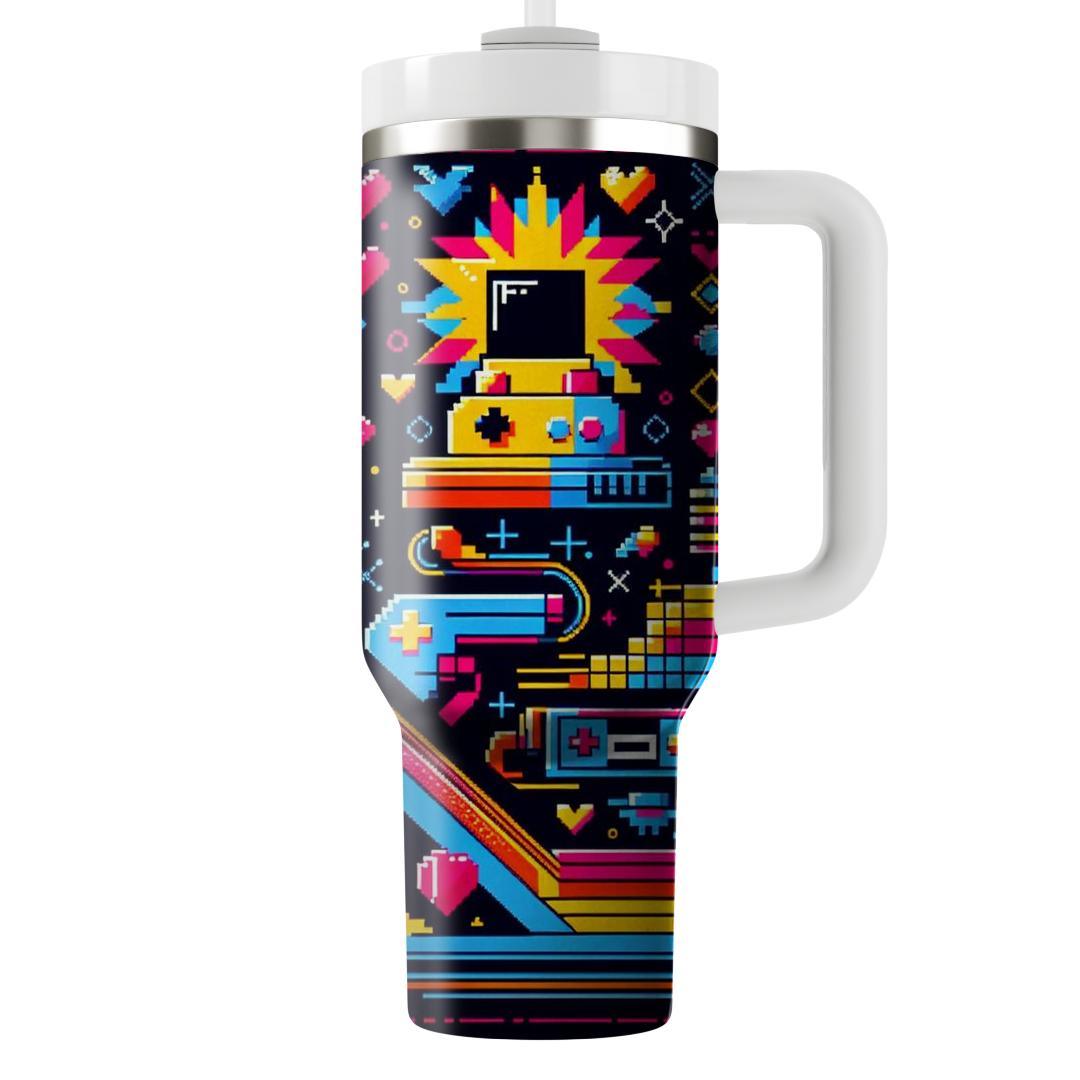 Retro Arcade Delight  Insulated Tumblers
