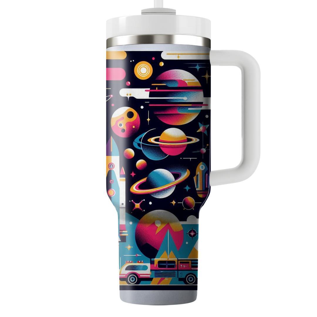 Retro Science Fiction Adventure  Travel Tumblers