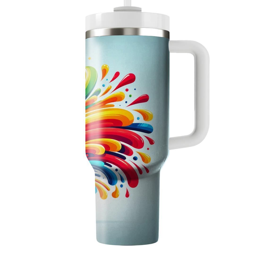 Retro Rainbow Burst  Insulated Tumblers