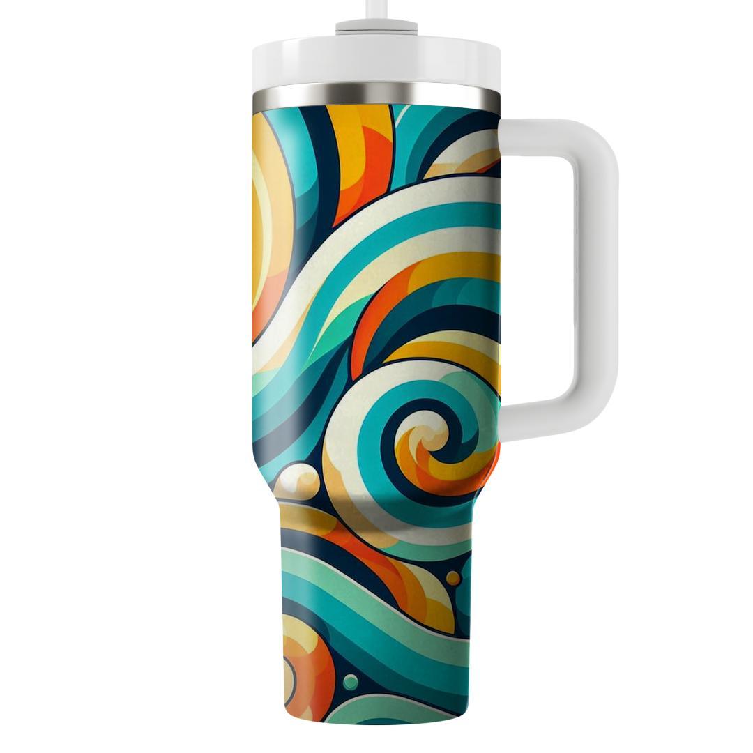 Vibrant Spiral Motif  Tumblers For Gifts