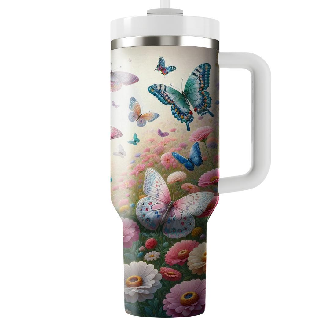 Elegant Butterfly Ballet  Tumblers With Lids