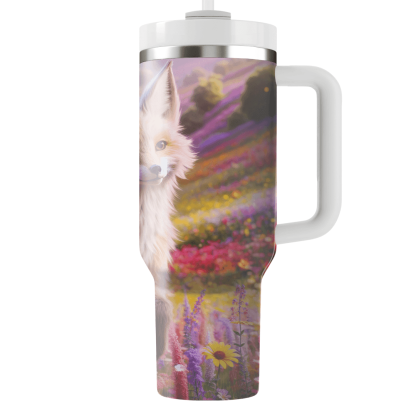 Floral Fox Fantasy  Tumblers With Lids