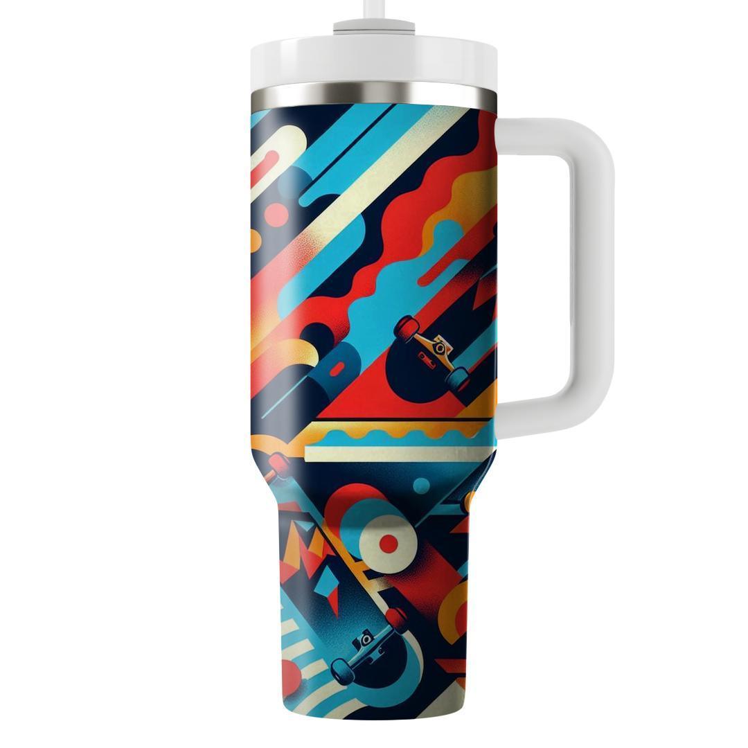 Vintage Skateboard Graphics  Personalized Tumblers