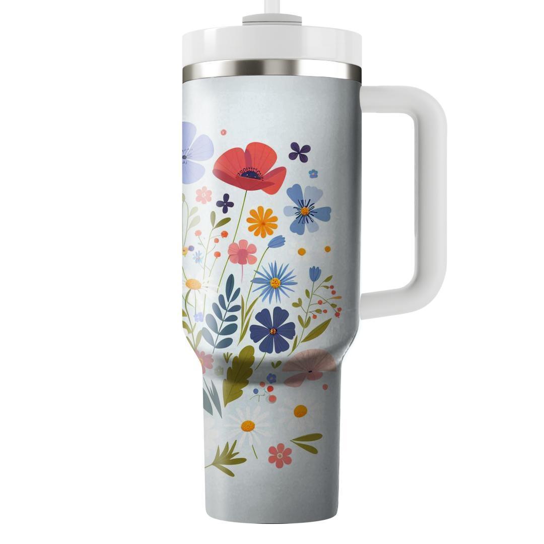 Charming Wildflower Bliss  Insulated Tumblers