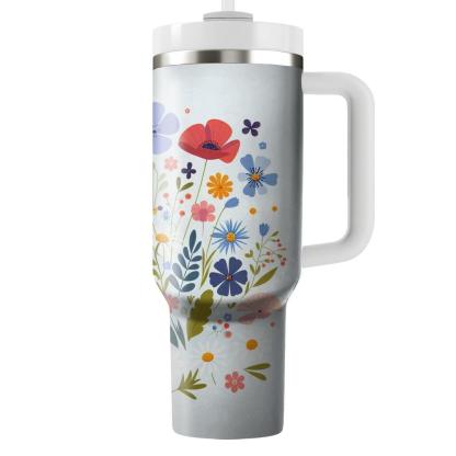Charming Wildflower Bliss  Insulated Tumblers
