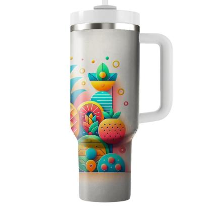 Funky Fresh Fruit  Personalized Tumblers