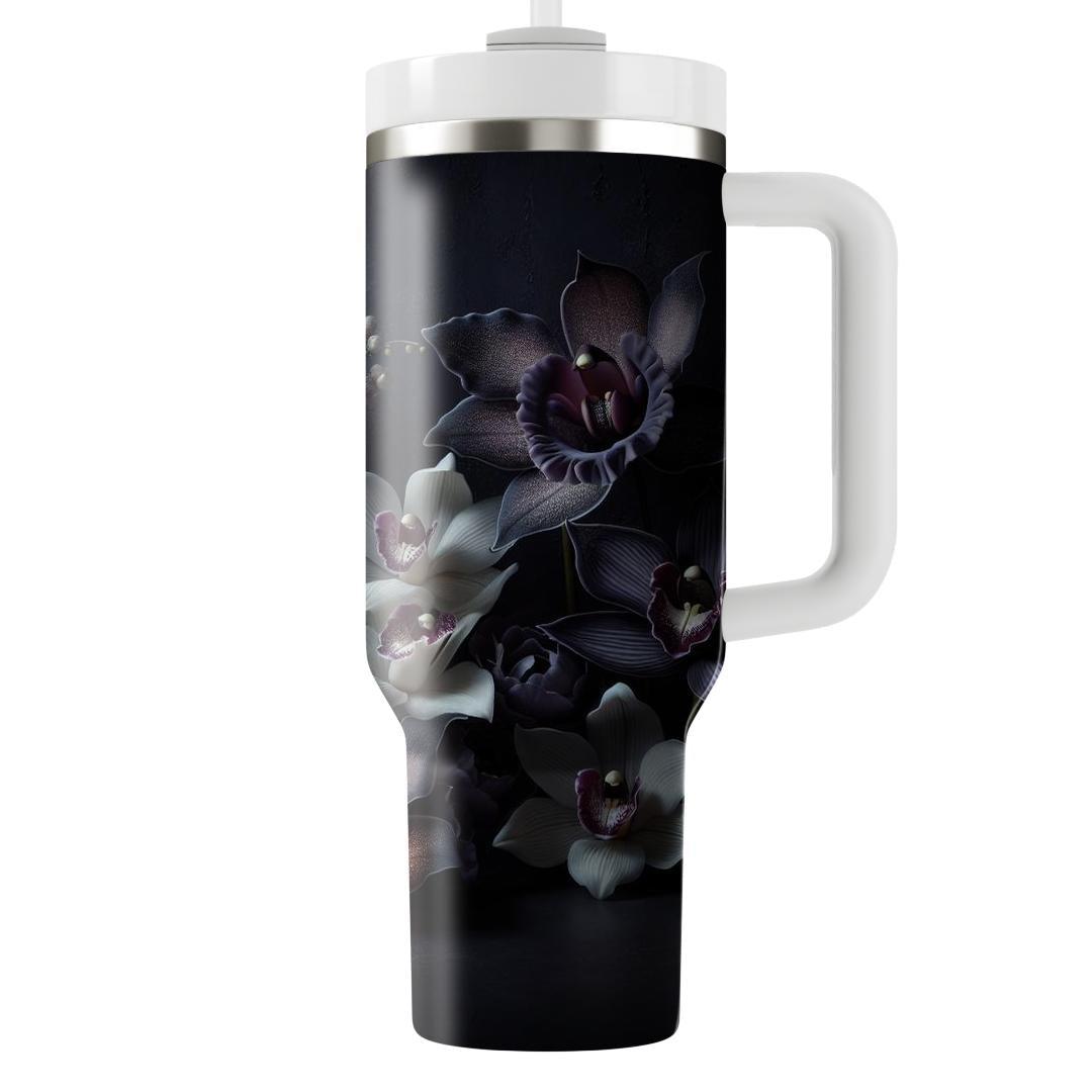 Midnight Orchid Glow  Tumbler Cups
