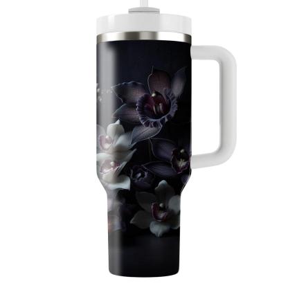 Midnight Orchid Glow  Tumbler Cups