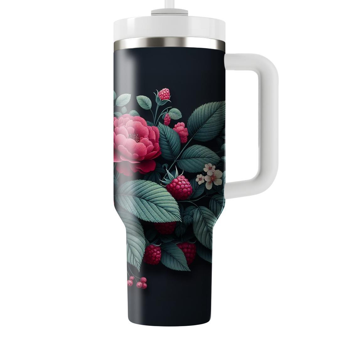 Raspberry Floral  Tumblers For Gifts