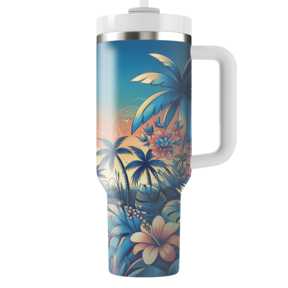 Summer Island Vibes  Tumblers With Lids