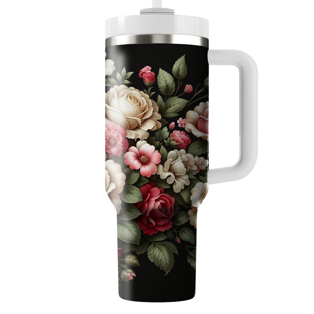 Rose Bouquet Elegance  Tumbler Cups