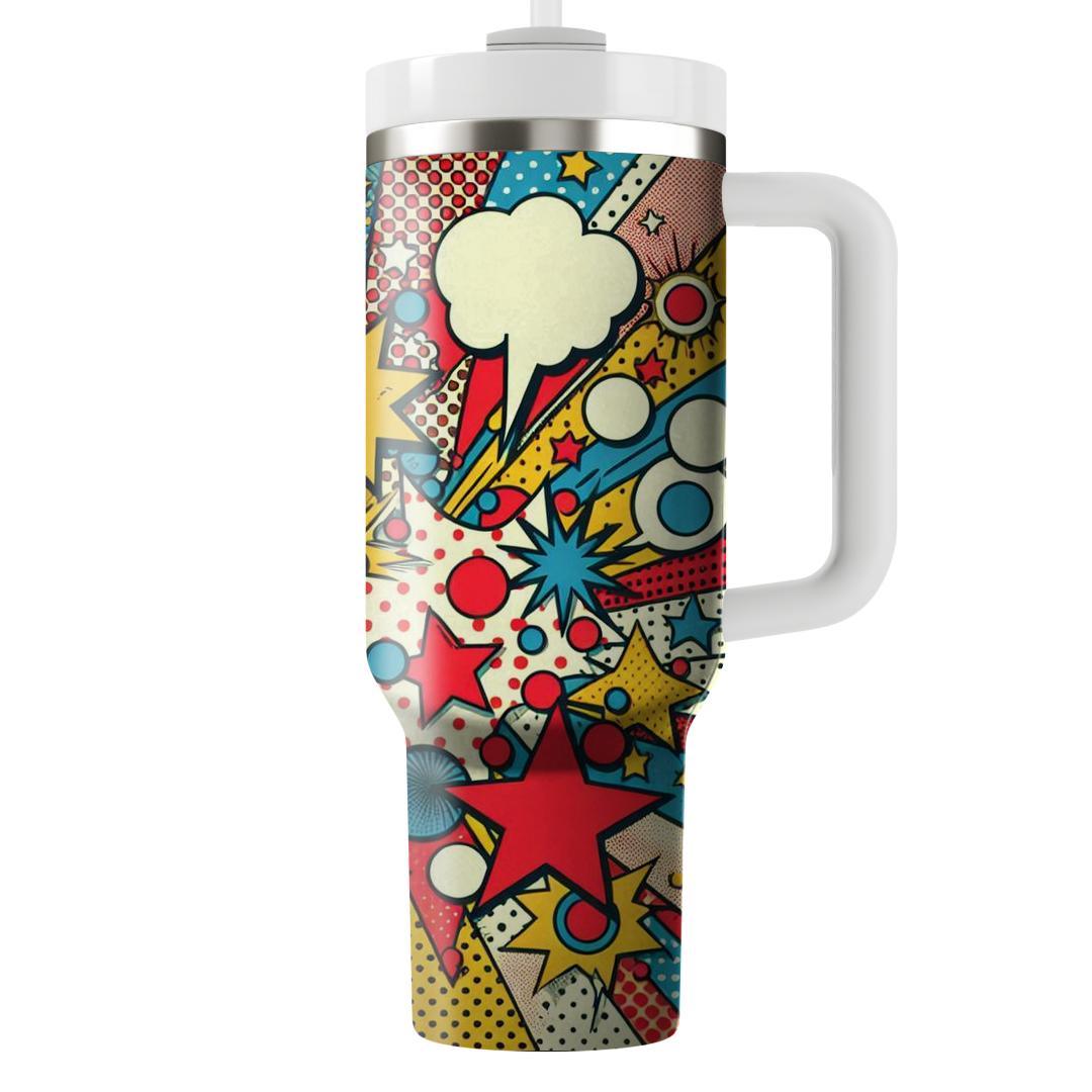 Retro Pop Explosion  Personalized Tumblers