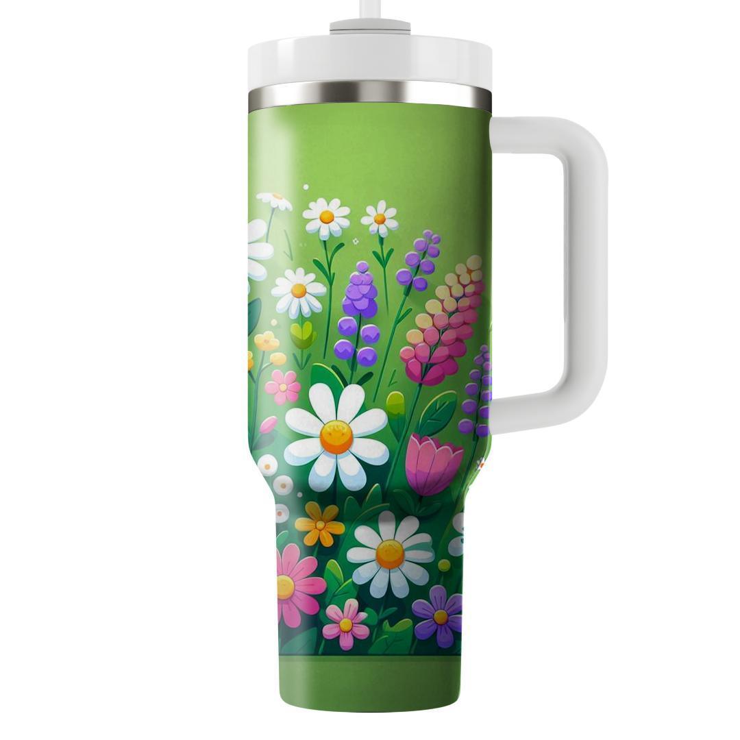 Cheerful Spring Meadow  Insulated Tumblers