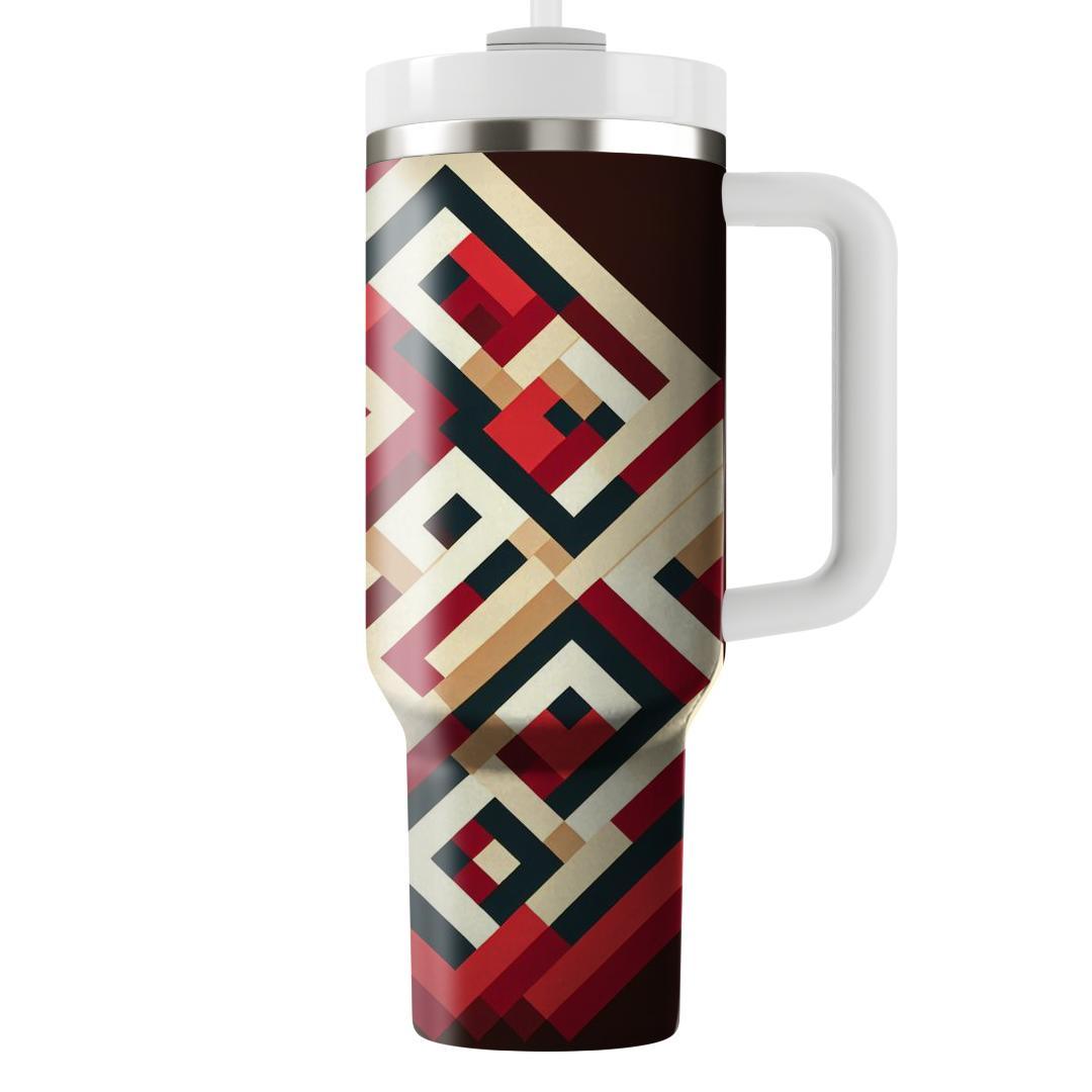 Radiant Diamond Tesselation  Travel Tumblers