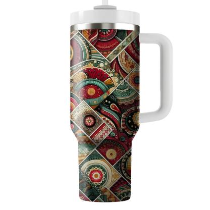 Festive Fabrics - A Cultural Celebration  Tumbler Cups