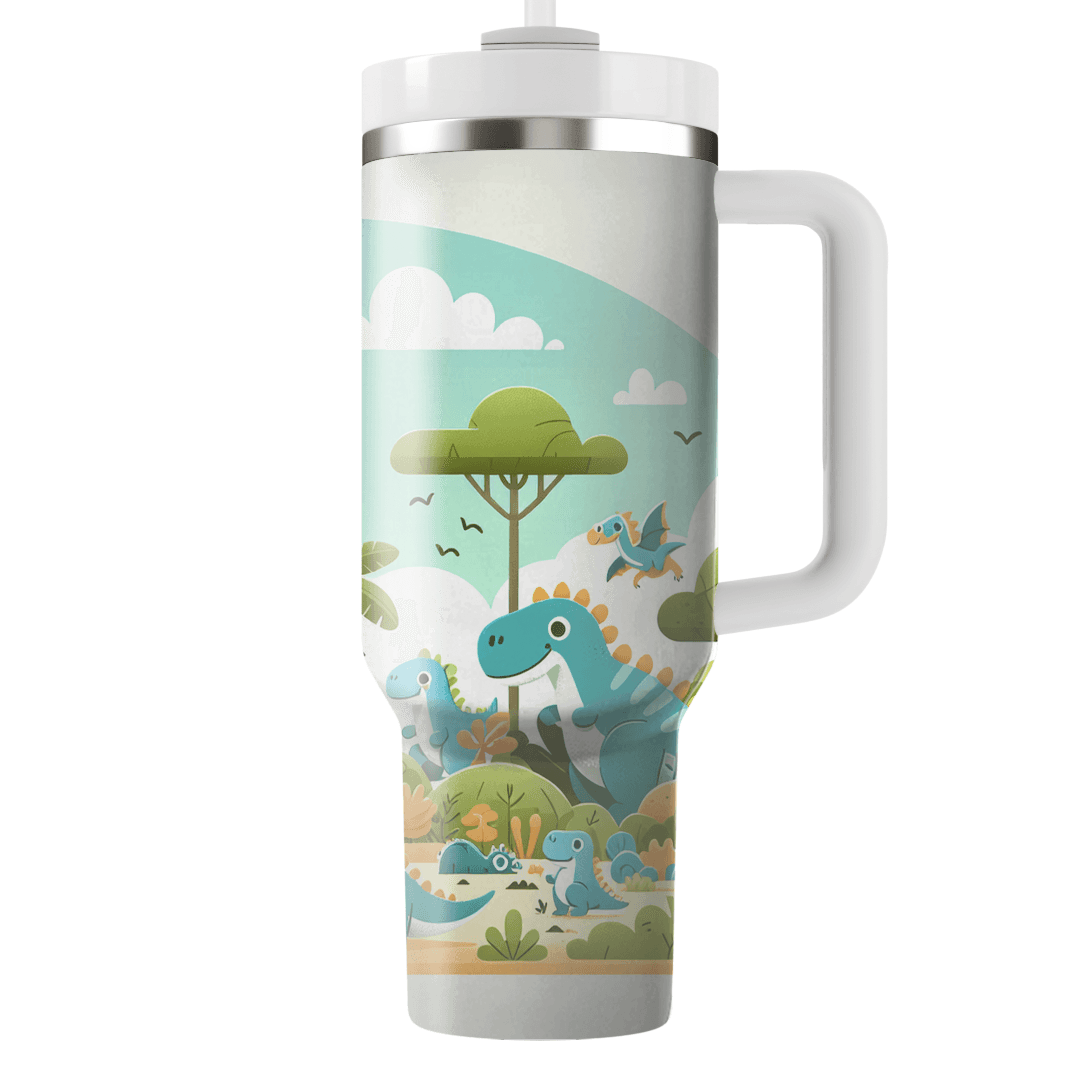 Playful Dinosaur Safari Tumblers With Lids